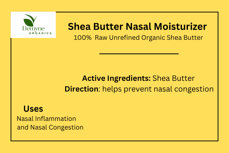 Nasal Moisturizer - Organic  Shea