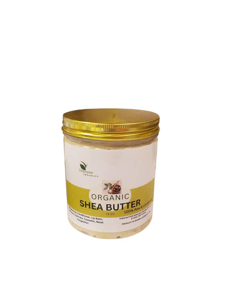 Organic Raw Unrefined Shea Butter, for Body, Face & Hair 100% Moisturizer from Ghana